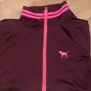 PINK half zip pullover
